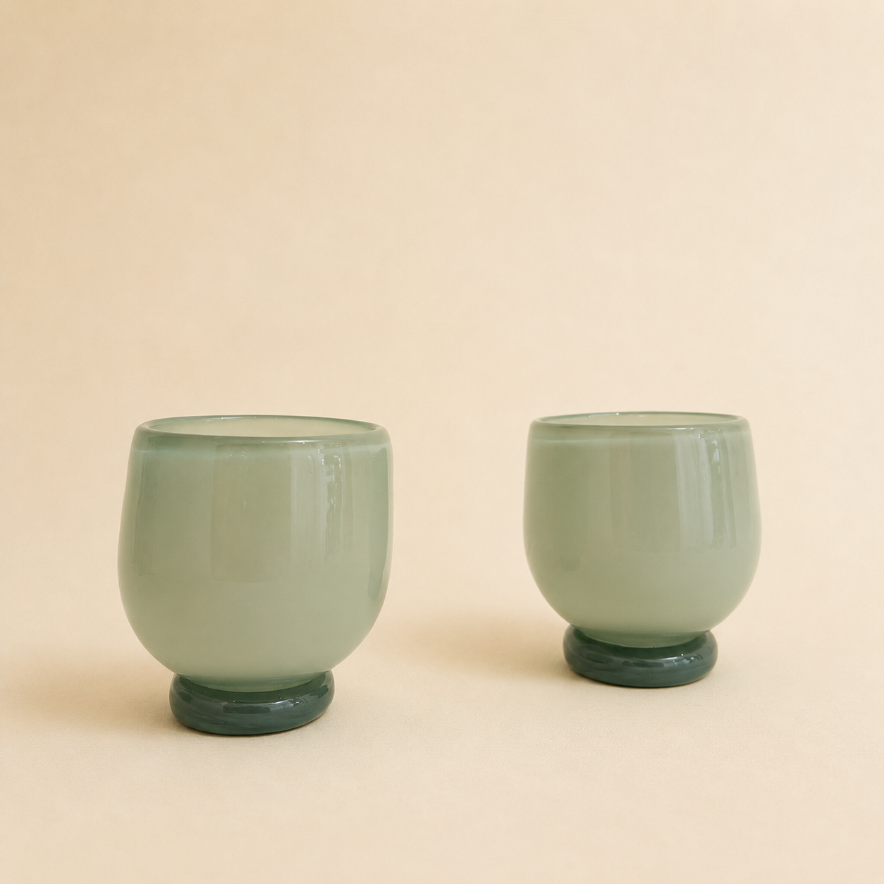 Sage green glass