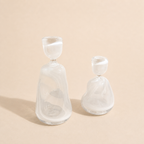 Opaline White Candleholder Set