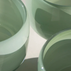 Sage green glass
