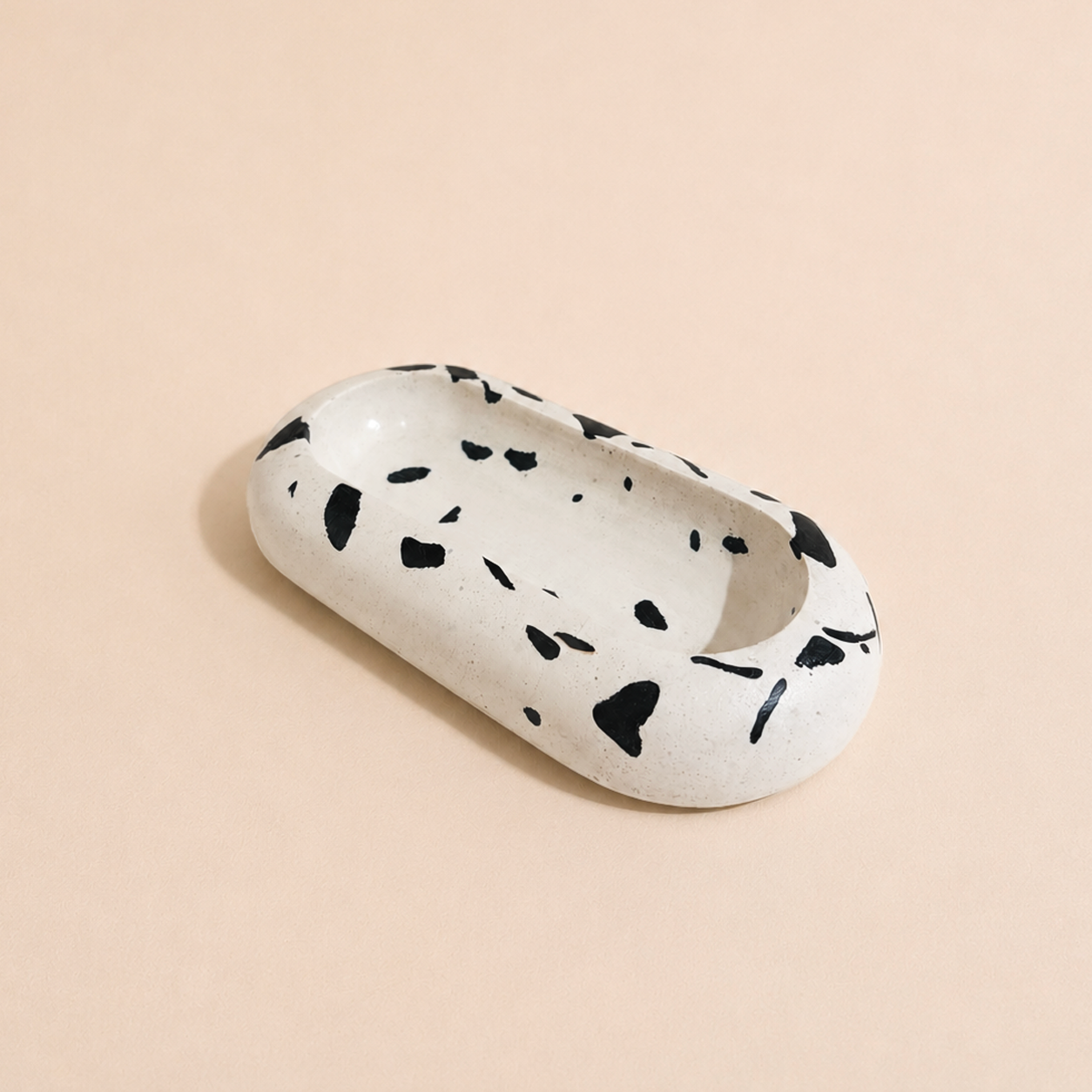 Black & White Terrazzo Catchall